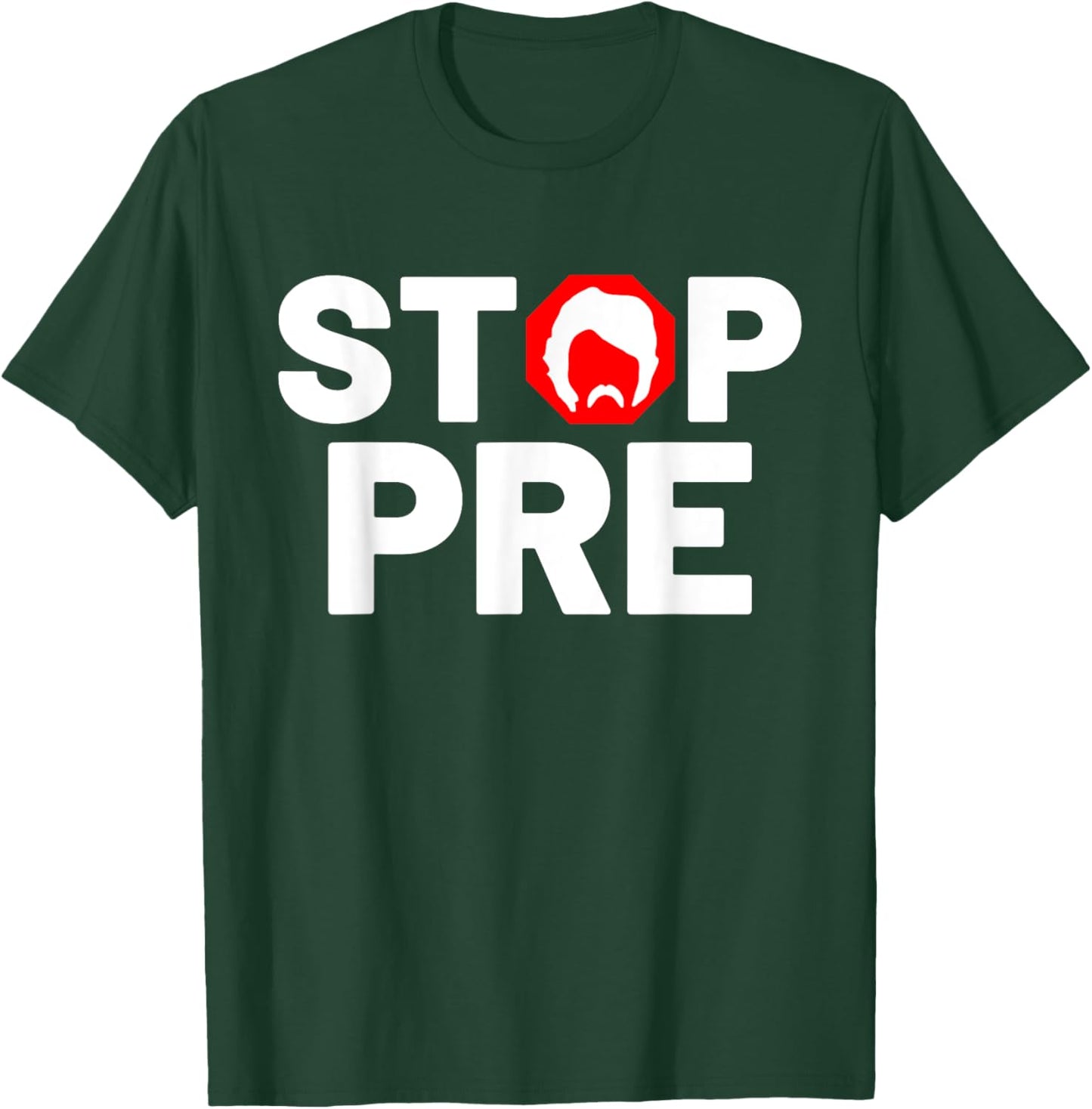 Marathon Running Vintage Stop Pre T-Shirt - T-Shirt | Forest