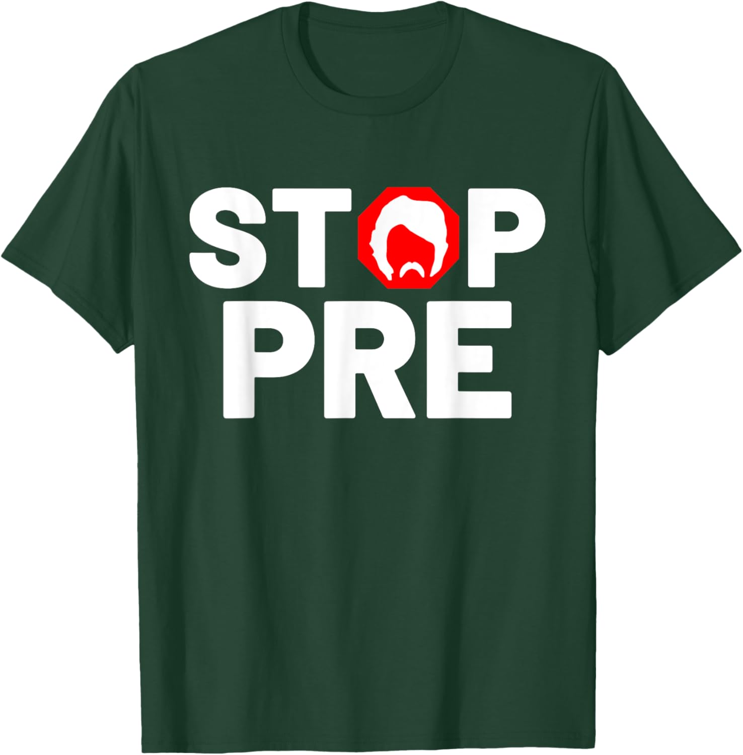 Marathon Running Vintage Stop Pre T-Shirt - T-Shirt | Forest