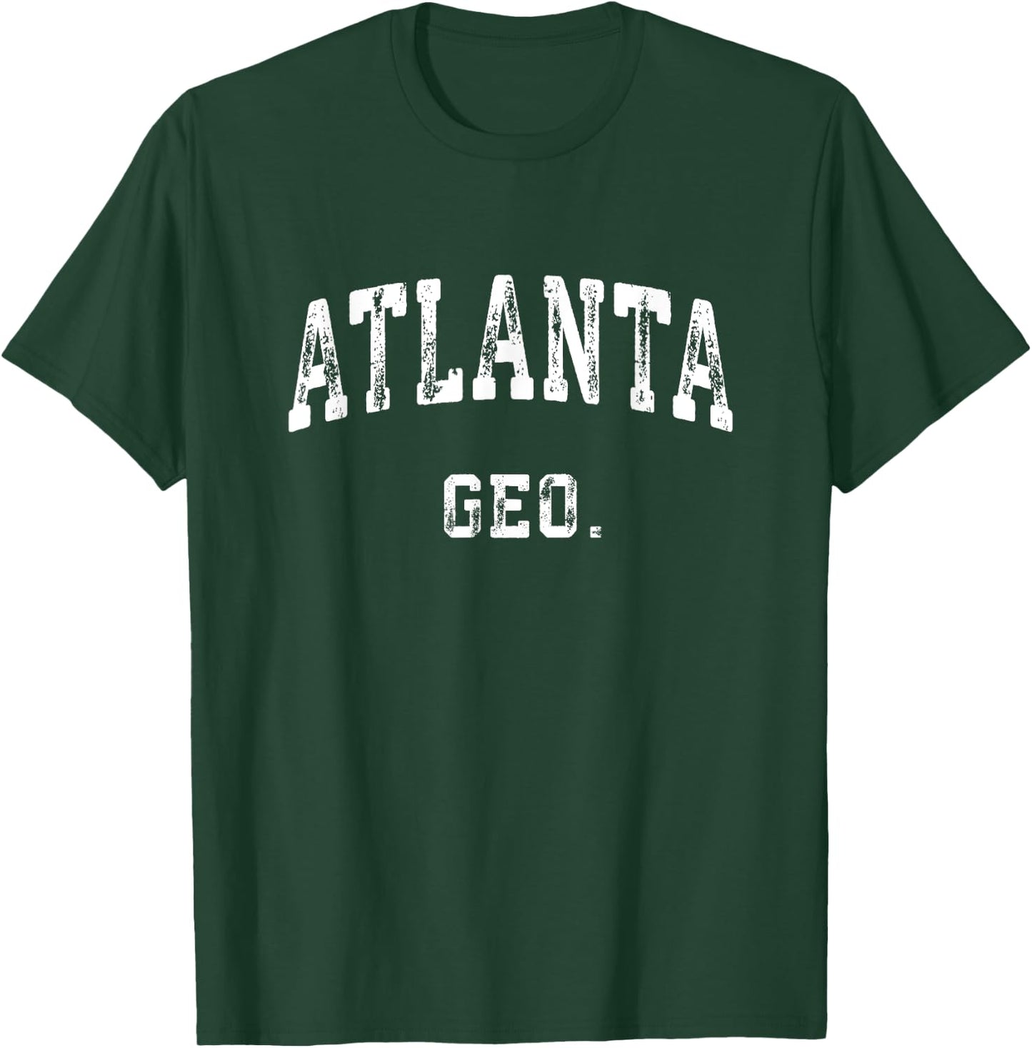 Atlanta Georgia GA Vintage Athletic Sports T-Shirt - T-Shirt | Forest