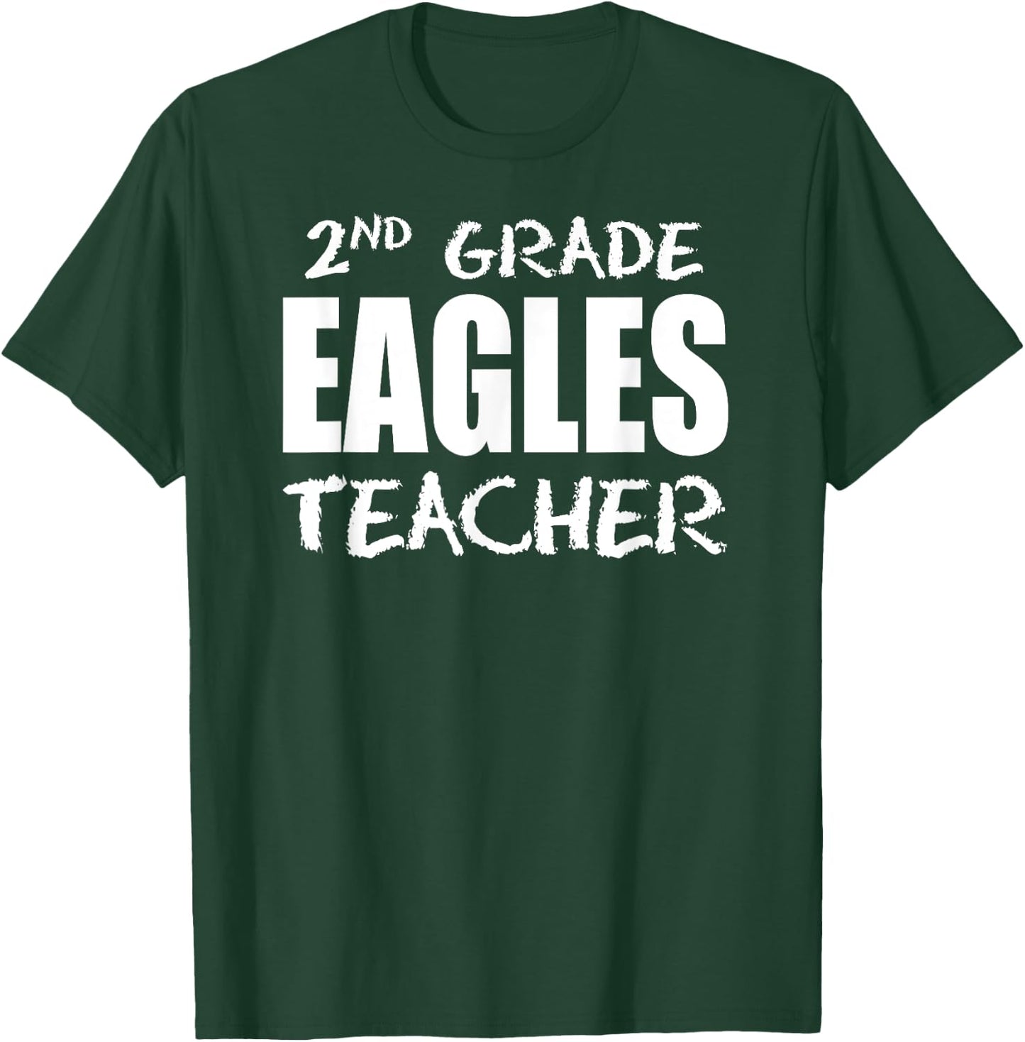 Eagles Second 2nd Grade Teacher Back To School Gift T-Shirt - T-Shirt | Forest