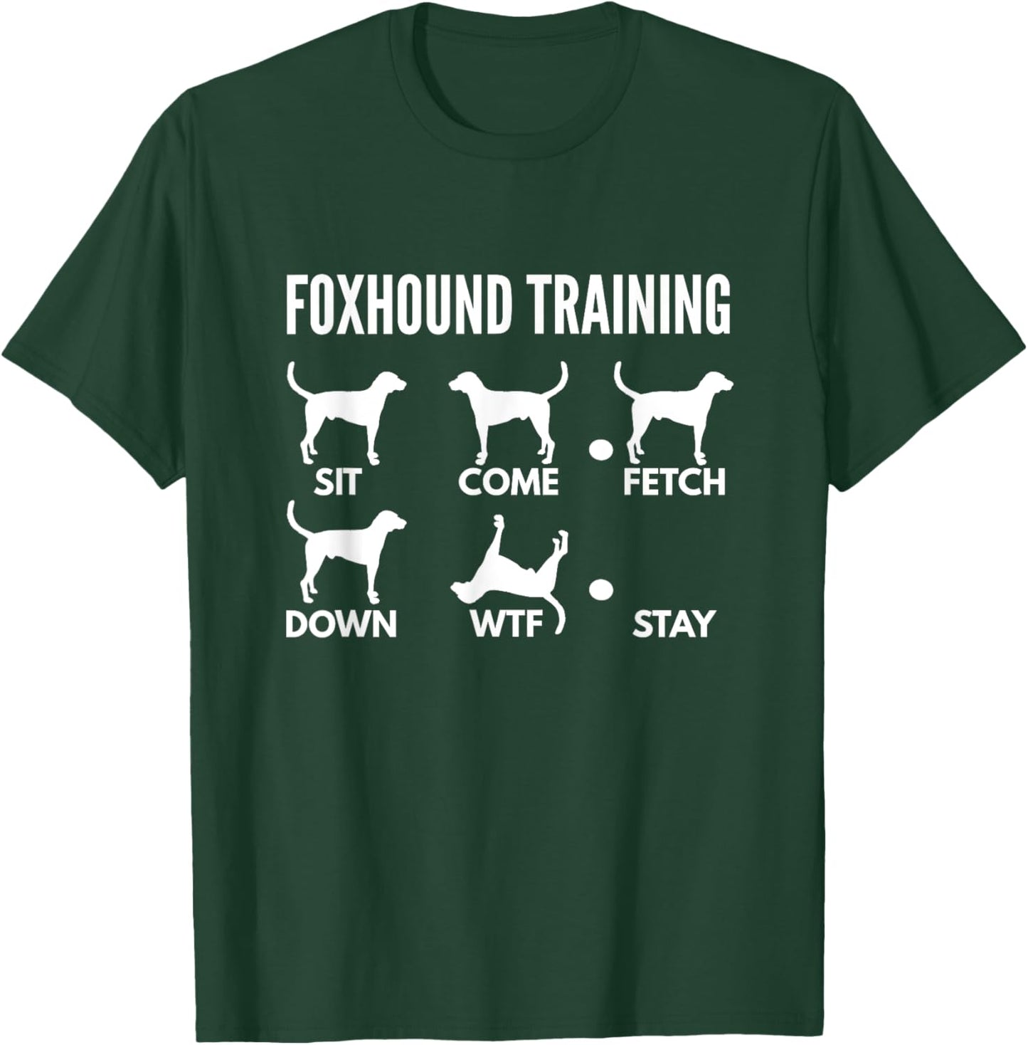 American Foxhound Training Gifts Foxhound Training for American Foxhound Owners -Adults Black Short Sleeve Classic Fit T-Shirt - T-Shirt | Forest