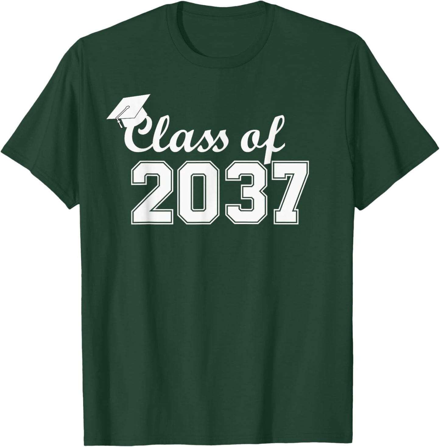 Class of 2037 Grow With Me First Day of School T-Shirt - T-Shirt | Forest