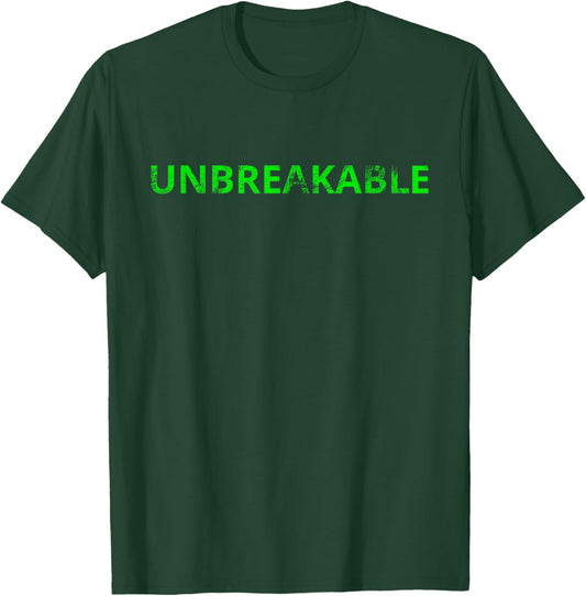Traumatic Brain Injury Warrior Awareness Unbreakable Green T-Shirt - T-Shirt | Forest