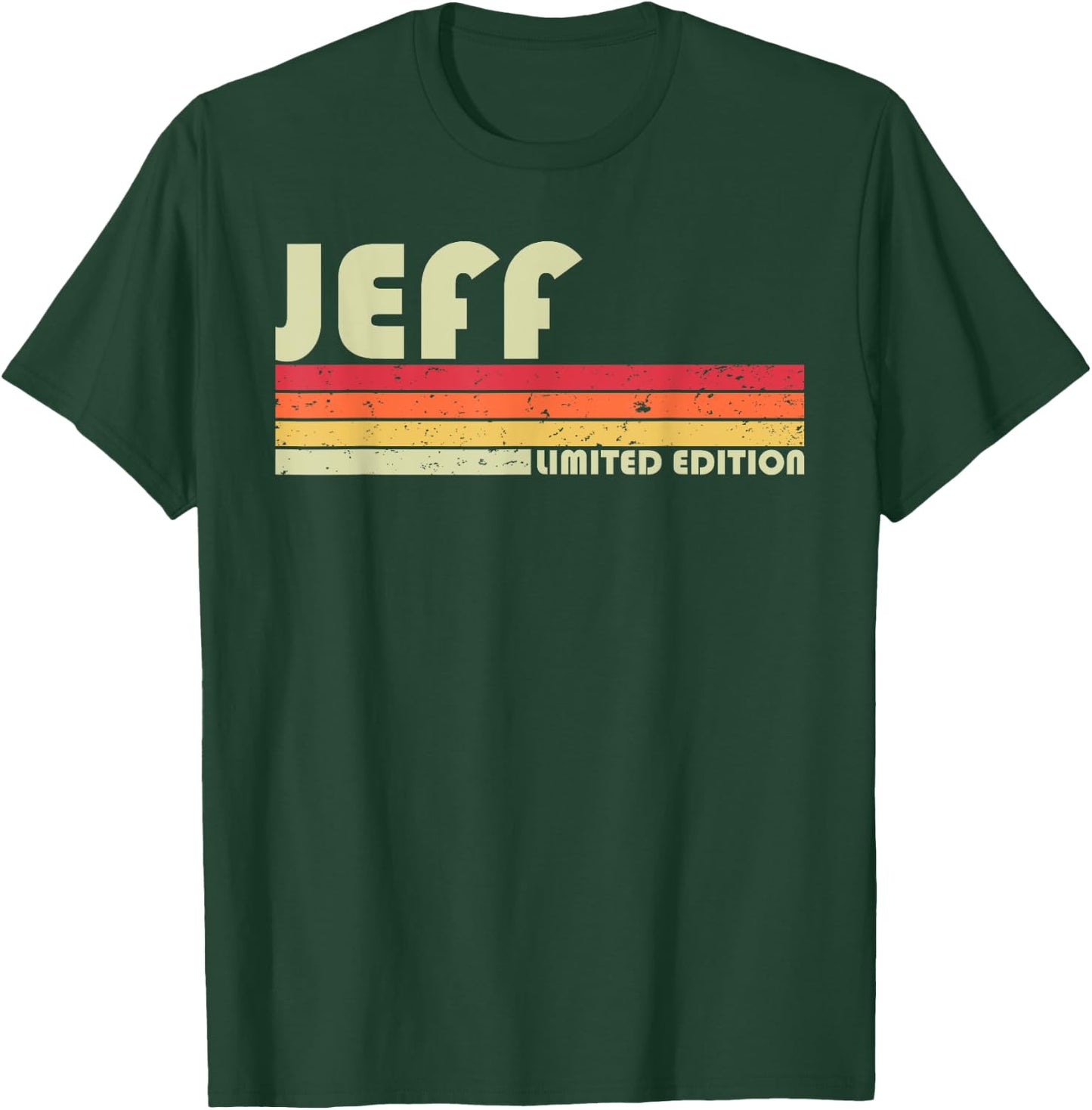 JEFF Gift Name Personalized Funny Retro Vintage Birthday T-Shirt - T-Shirt | Forest