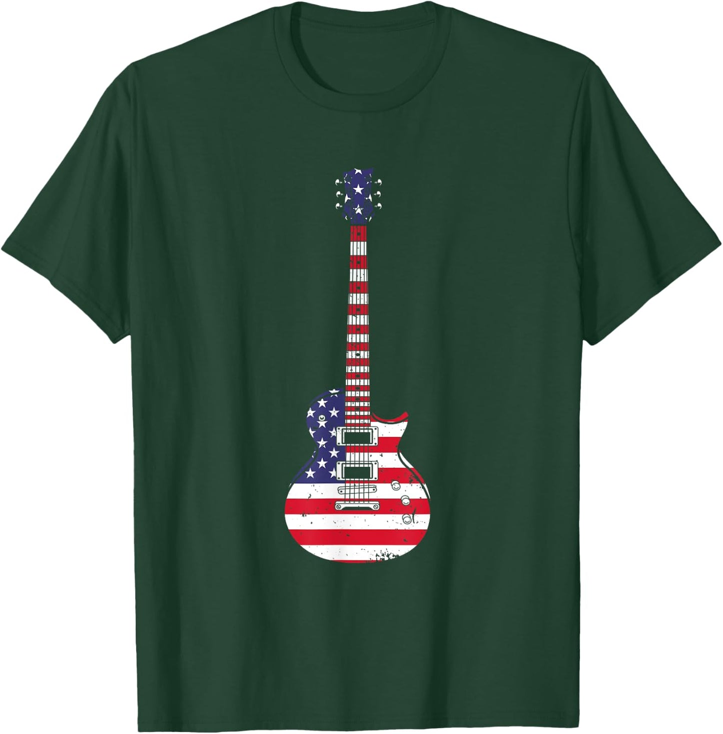 Cool Guitar Women Musician Electric Guitarist Music T-Shirt - T-Shirt | Forest