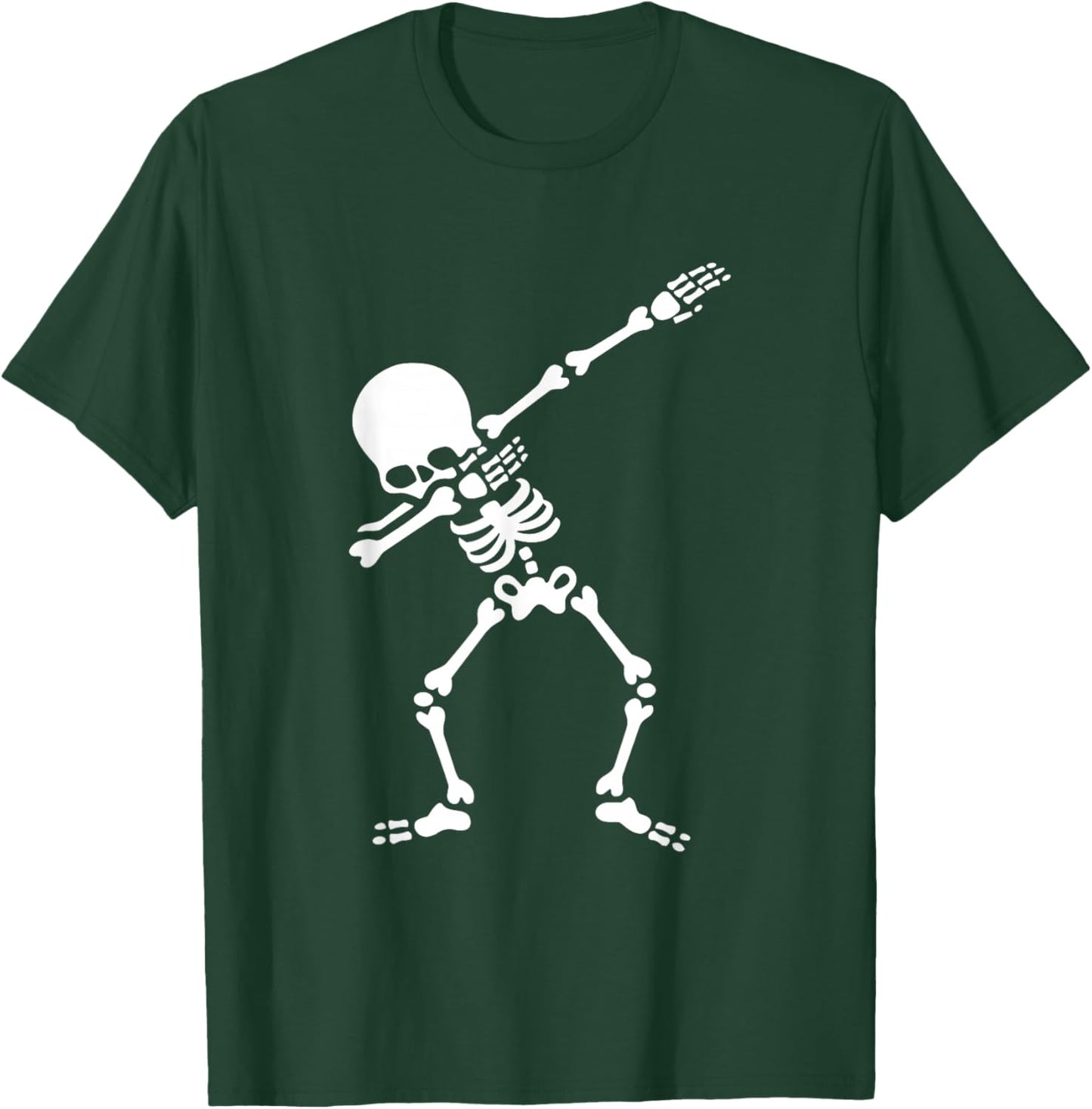 Dabbing Skeleton Dab Boys Funny Halloween Kids Adult T-Shirt - T-Shirt | Forest