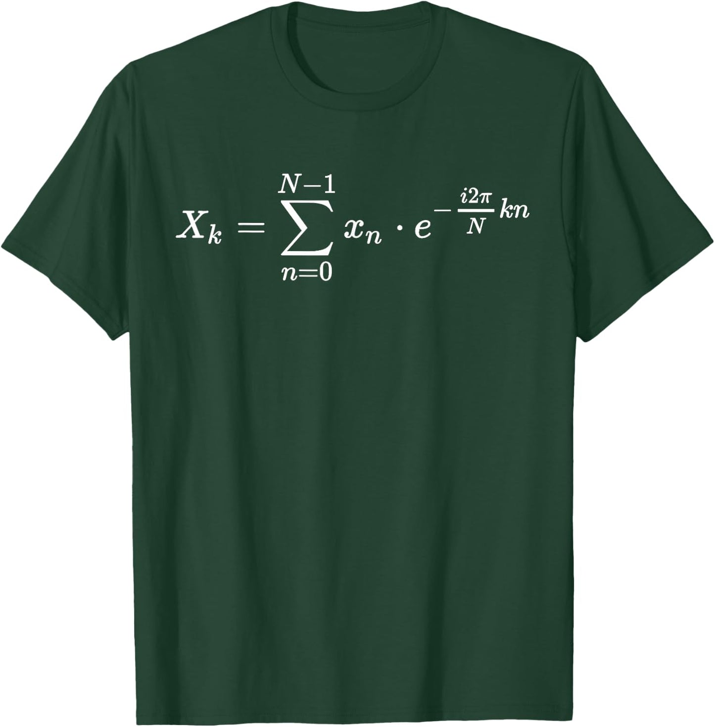 discrete Fourier transform math equation T-Shirt - T-Shirt | Forest
