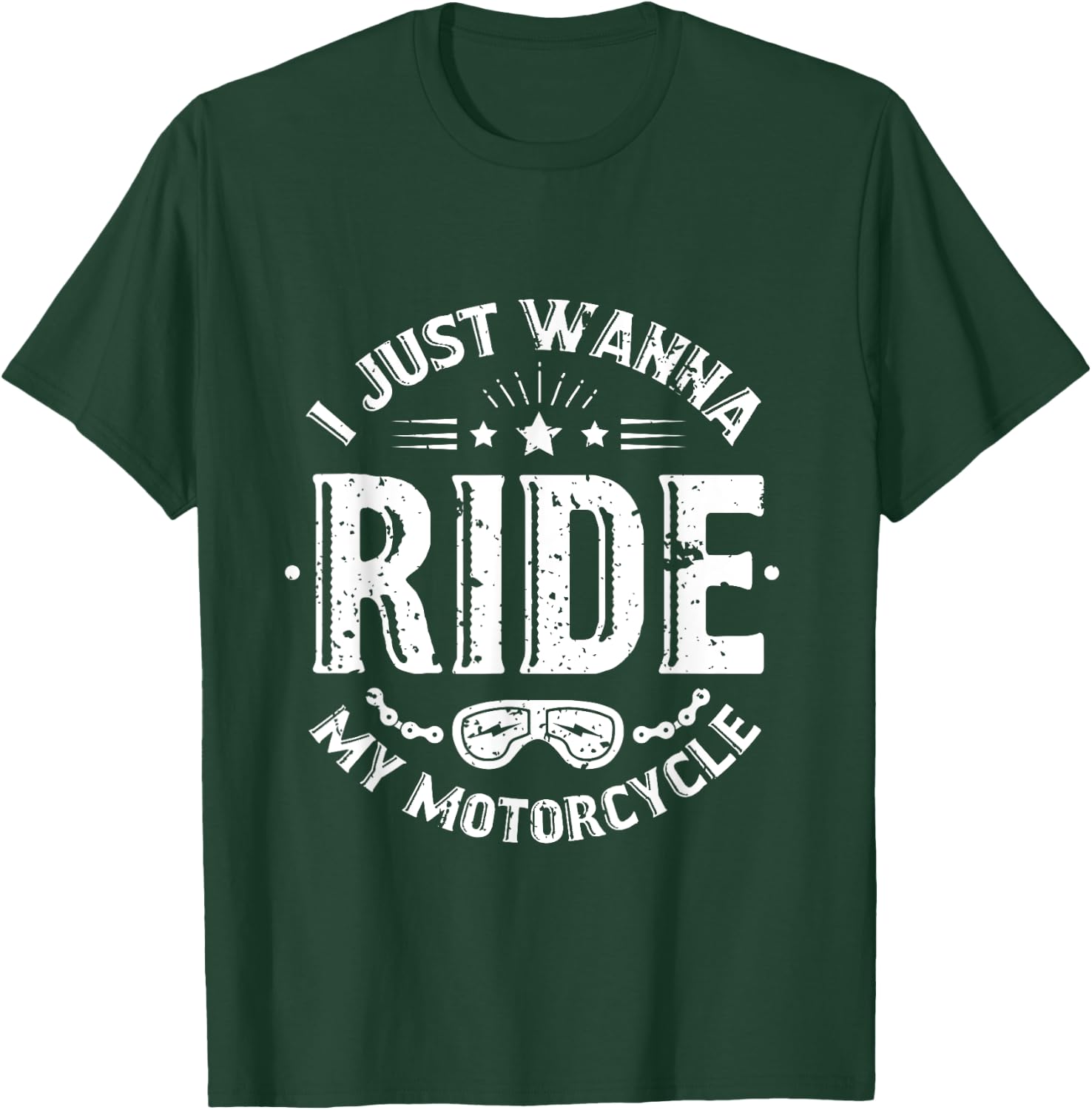 I just wanna ride my motorcycle vintage for bikers T-Shirt - T-Shirt | Forest