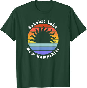 Canobie Lake New Hampshire Sunrise Family Vacation Souvenir T-Shirt - T-Shirt | Forest