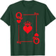 Queen Hearts Card Costume - Playing Cards - Queen of Hearts T-Shirt - T-Shirt | Forest