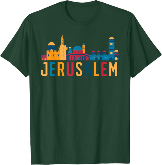 Jerusalem Jewish Country Israelite Israel T-Shirt - T-Shirt | Forest