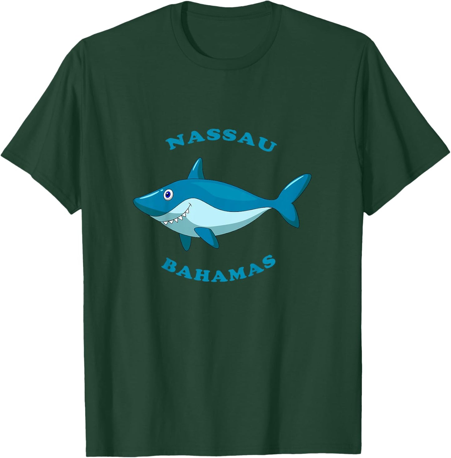 Kids Nassau, Bahamas Vintage Children's Shark Vacation Gift T-Shirt - T-Shirt | Forest