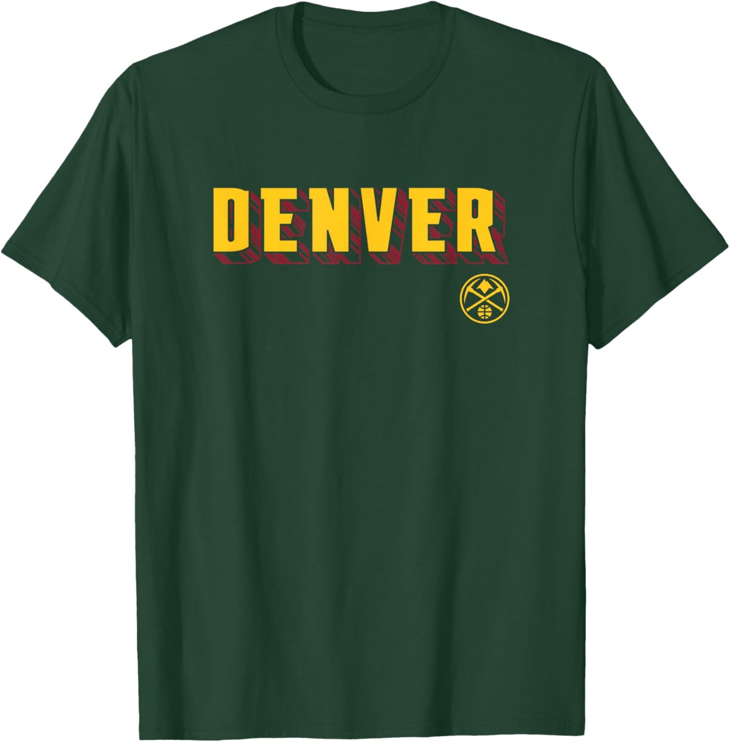 NBA - Denver Nuggets City Workmark Logo Navy T-Shirt - T-Shirt | Forest