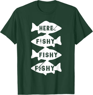 Fisher Fish Fishermen Bait Fishing Rod Boys Girls Bass T-Shirt - T-Shirt | Forest