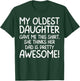 Awesome Oldest Daughter Shirt Funny Dad Gifts Father's Day T-Shirt - T-Shirt | Forest