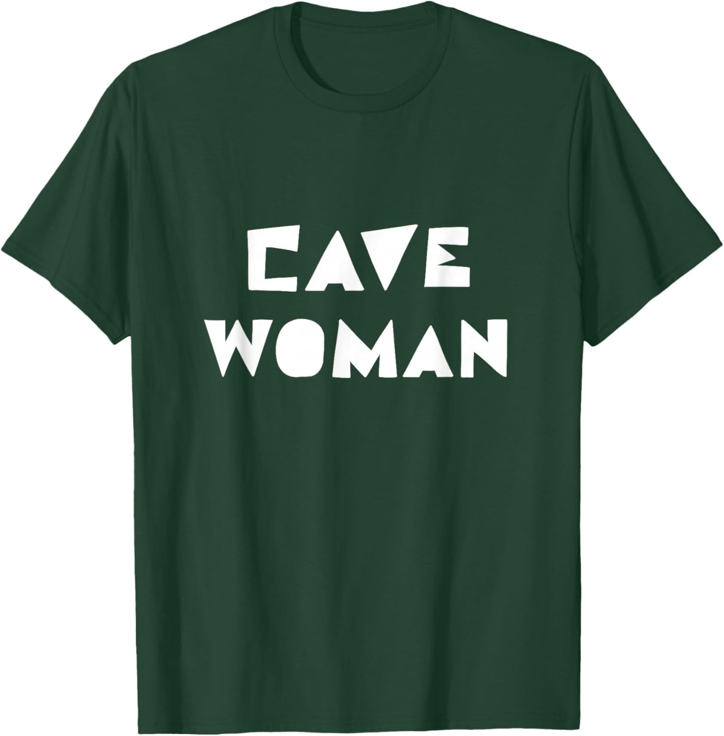 Cavewoman Funny Halloween Costume Cave Rescue Girls Women T-Shirt - T-Shirt | Forest