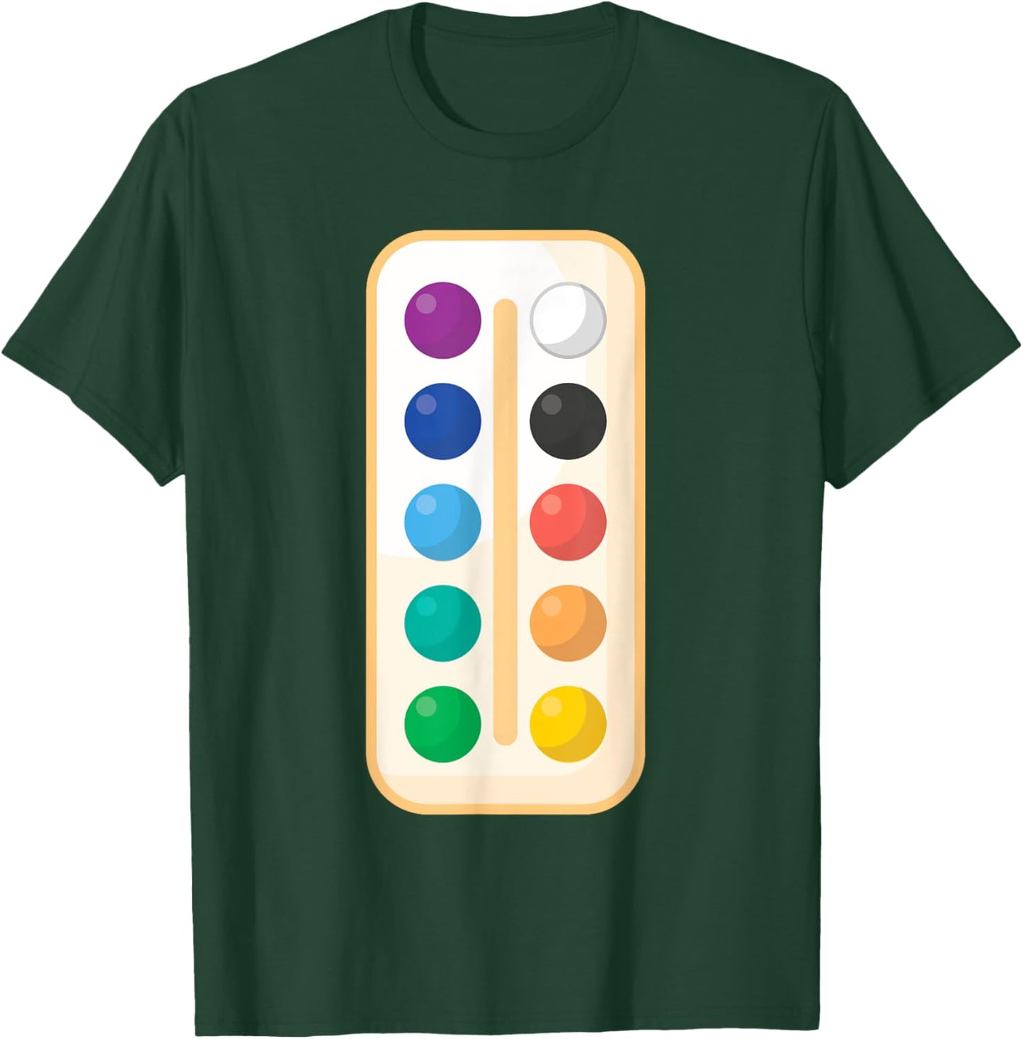 Paint Palette ArtSet Halloween Costume for Teachers Students Women Kids T-Shirt - T-Shirt | Forest