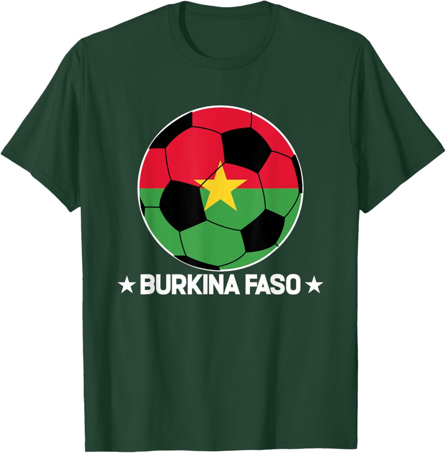 Burkina Faso Soccer Team Burkina Faso Flag Jersey Football T-Shirt - T-Shirt | Forest