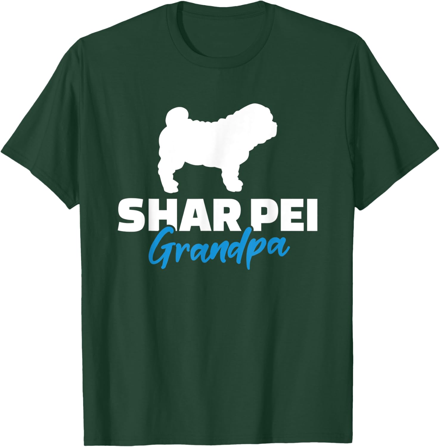 Shar Pei Grandpa T-Shirt - T-Shirt | Forest