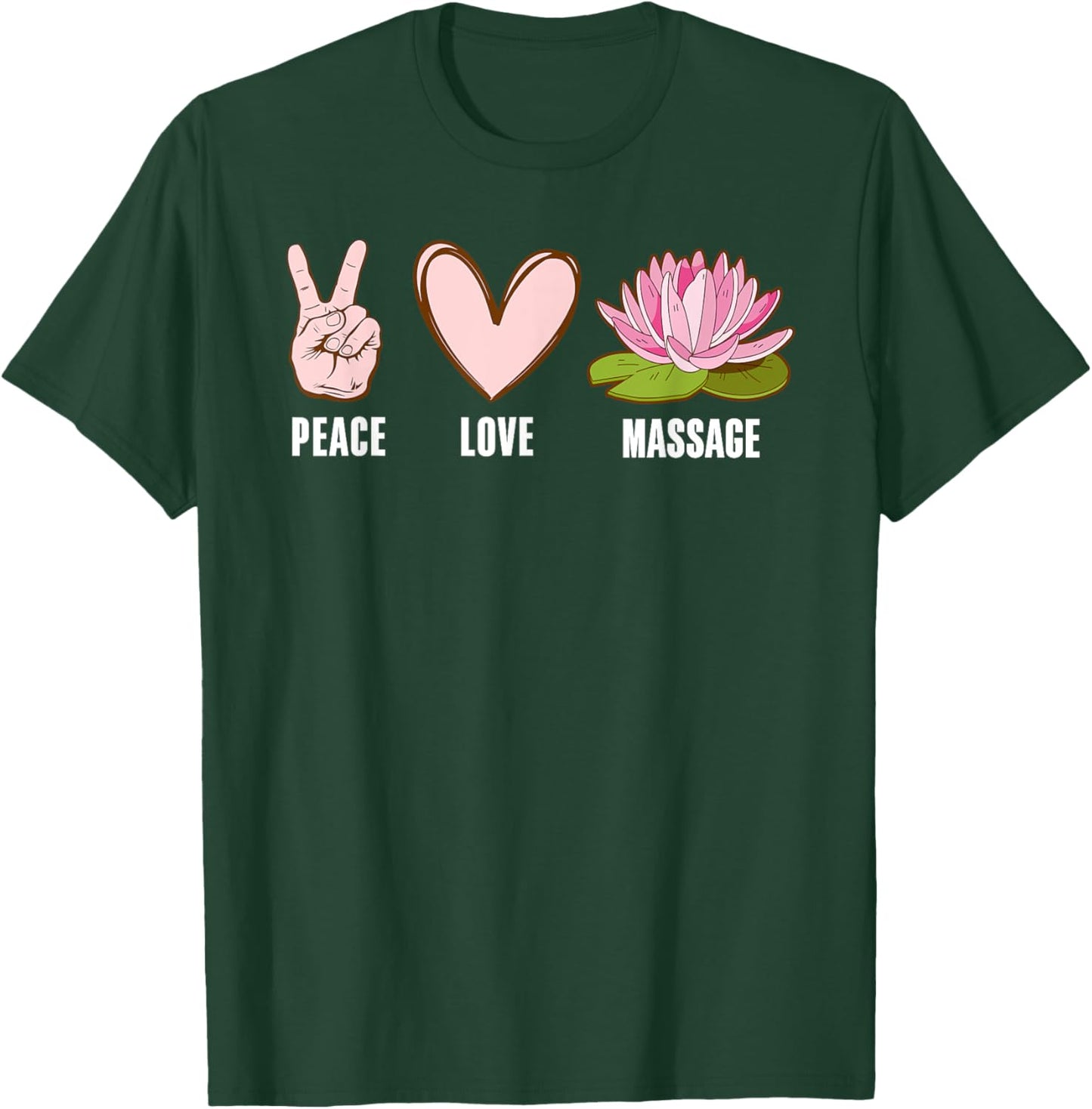 Cool Massage Therapist Design Women Massage Therapy T-Shirt - T-Shirt | Forest