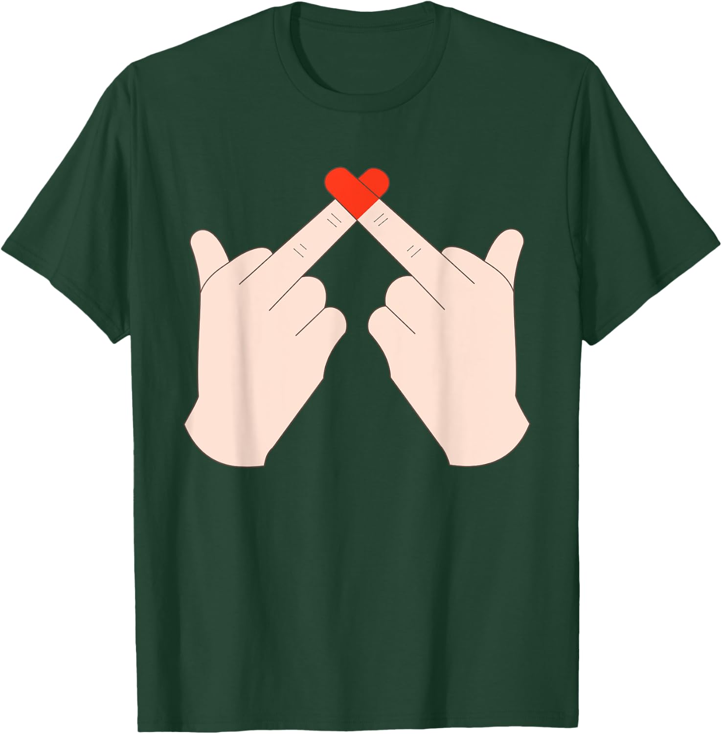 Middle finger with heart funny saying T-Shirt - T-Shirt | Forest