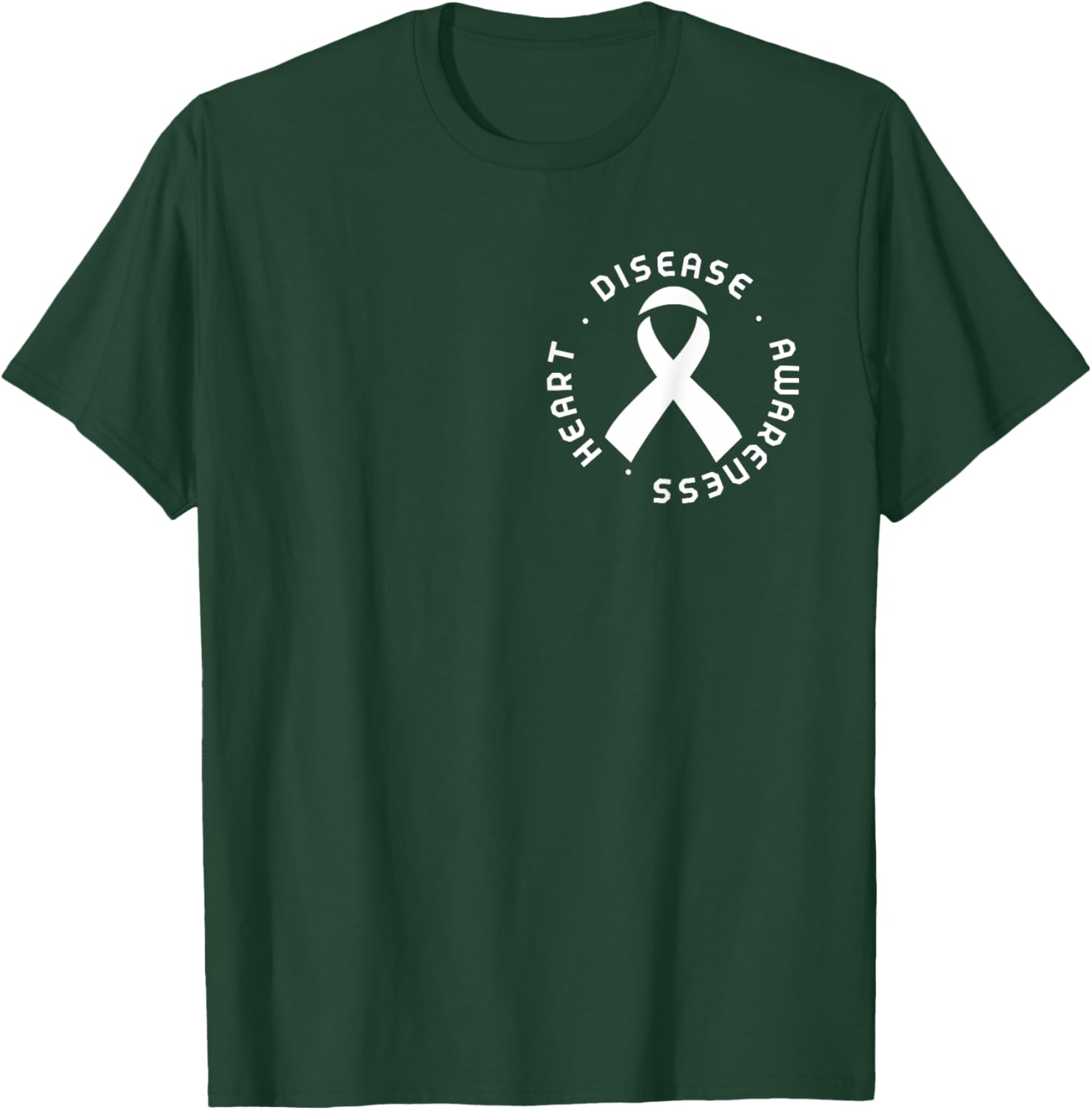 Go Red in February Heart Disease Awareness Health Red Heart T-Shirt - T-Shirt | Forest