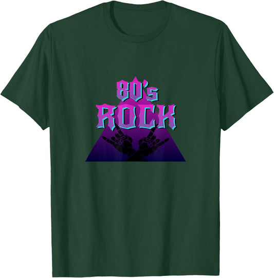 Retro Eighties 80s Rock Music Accessories Gift Men Women Kid T-Shirt - T-Shirt | Forest