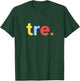 Kids 3rd Birthday Shirt Boy 3 Year Three Tre | Italian Compleanno T-Shirt - T-Shirt | Forest