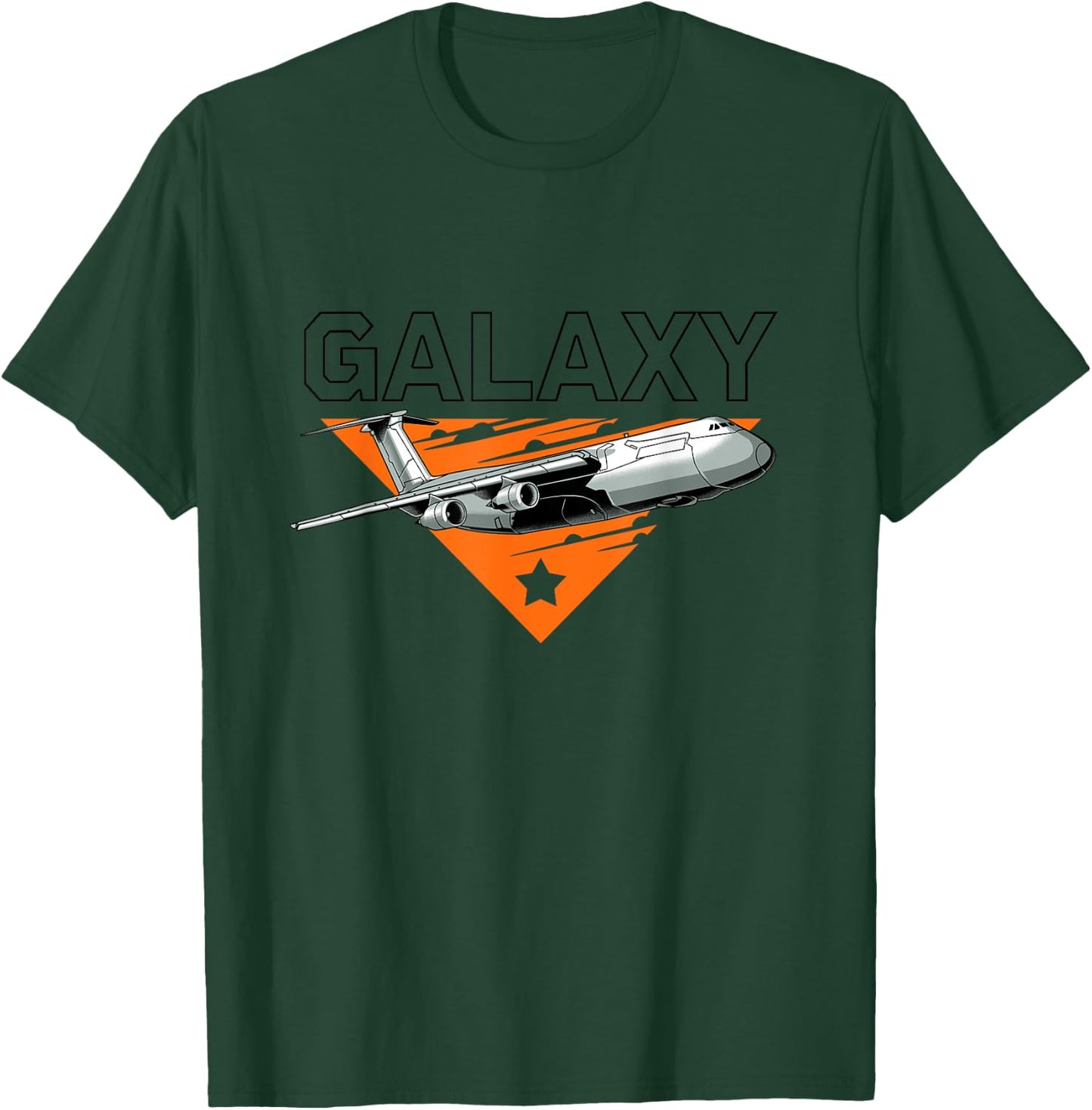 Galaxy C-5 Super Heavy Military Cargo Aircraft T-Shirt - T-Shirt | Forest