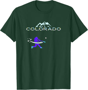 Colorado Rocky Mountain Hometown Baseball Player T-Shirt - T-Shirt | Forest