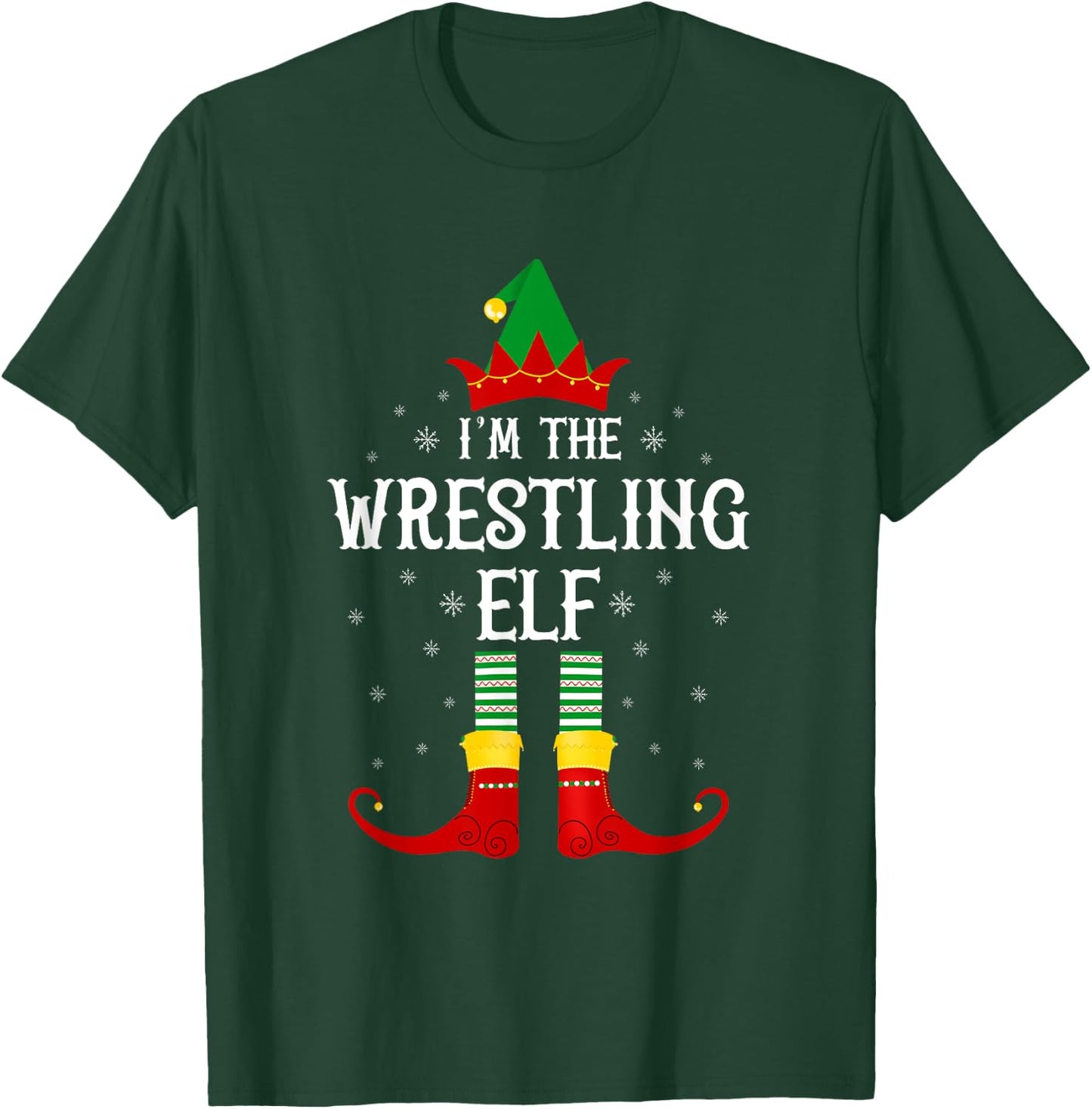 I'm the Wrestling Elf Family Matching Christmas T-Shirt - T-Shirt | Forest