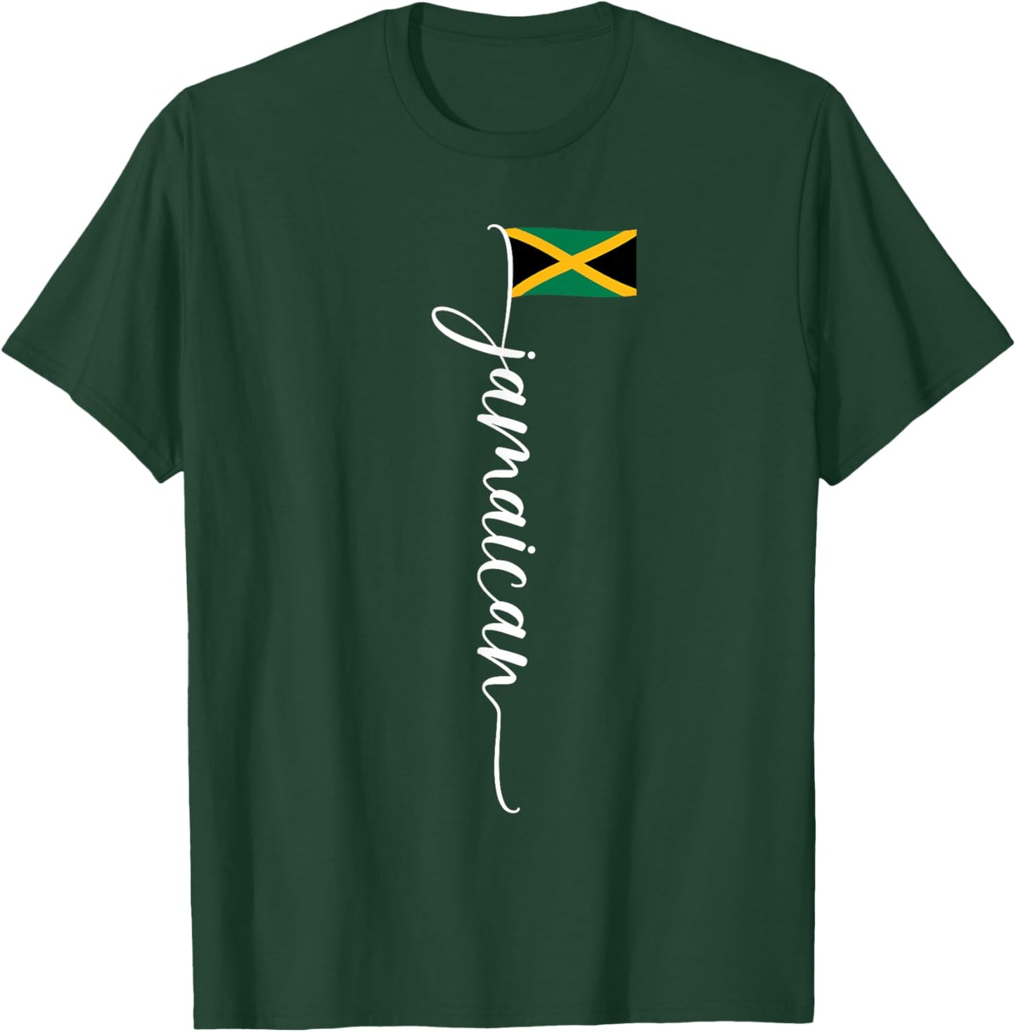 Jamaica Signature Jamaican Flag T-Shirt - T-Shirt | Forest