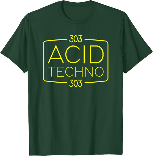 Acid Techno Shirt 303 Acid Rave Hard Dark Techno T-Shirt - T-Shirt | Forest