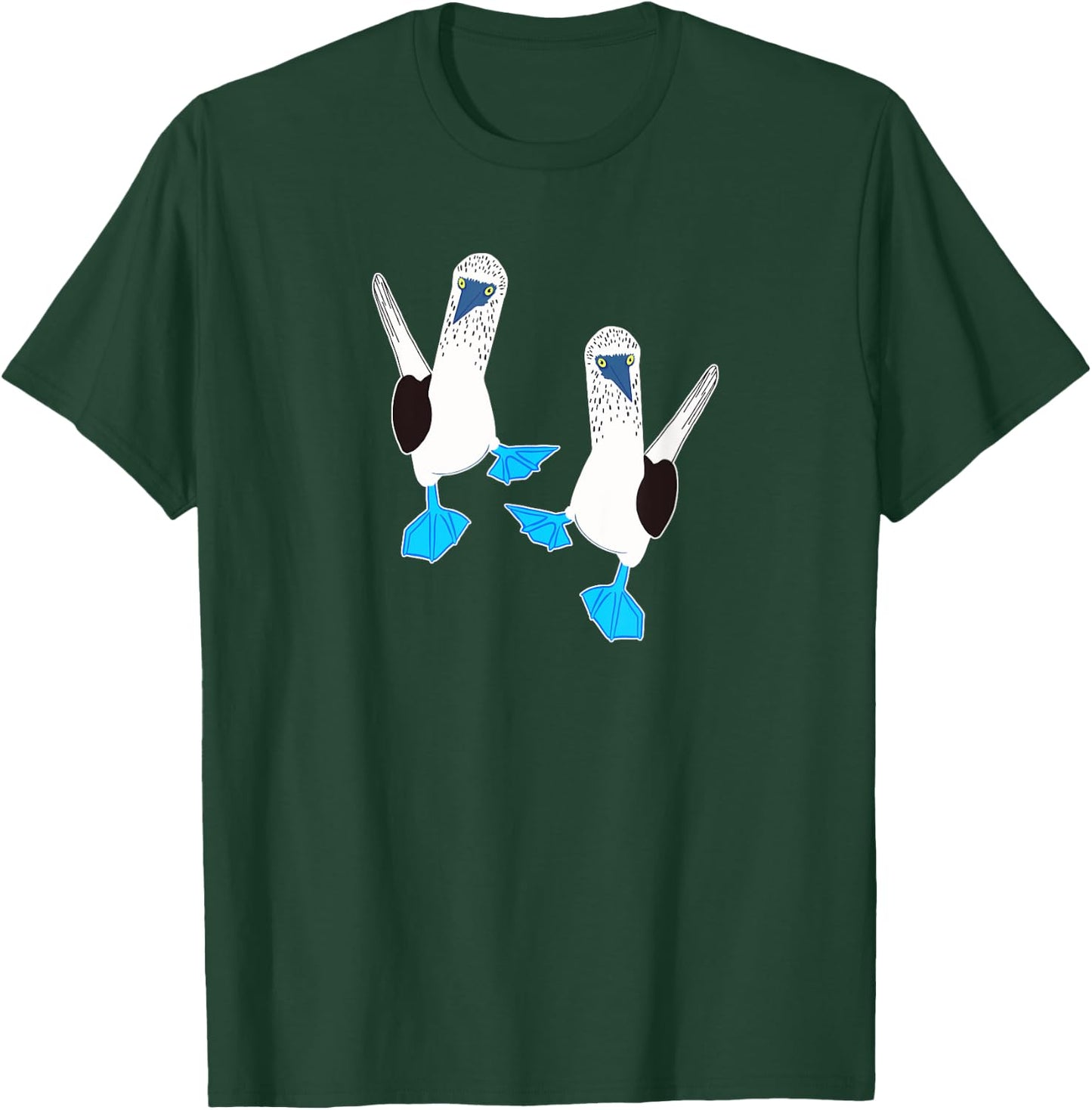 Cute pair of funny Blue-Footed Boobies T-Shirt - T-Shirt | Forest