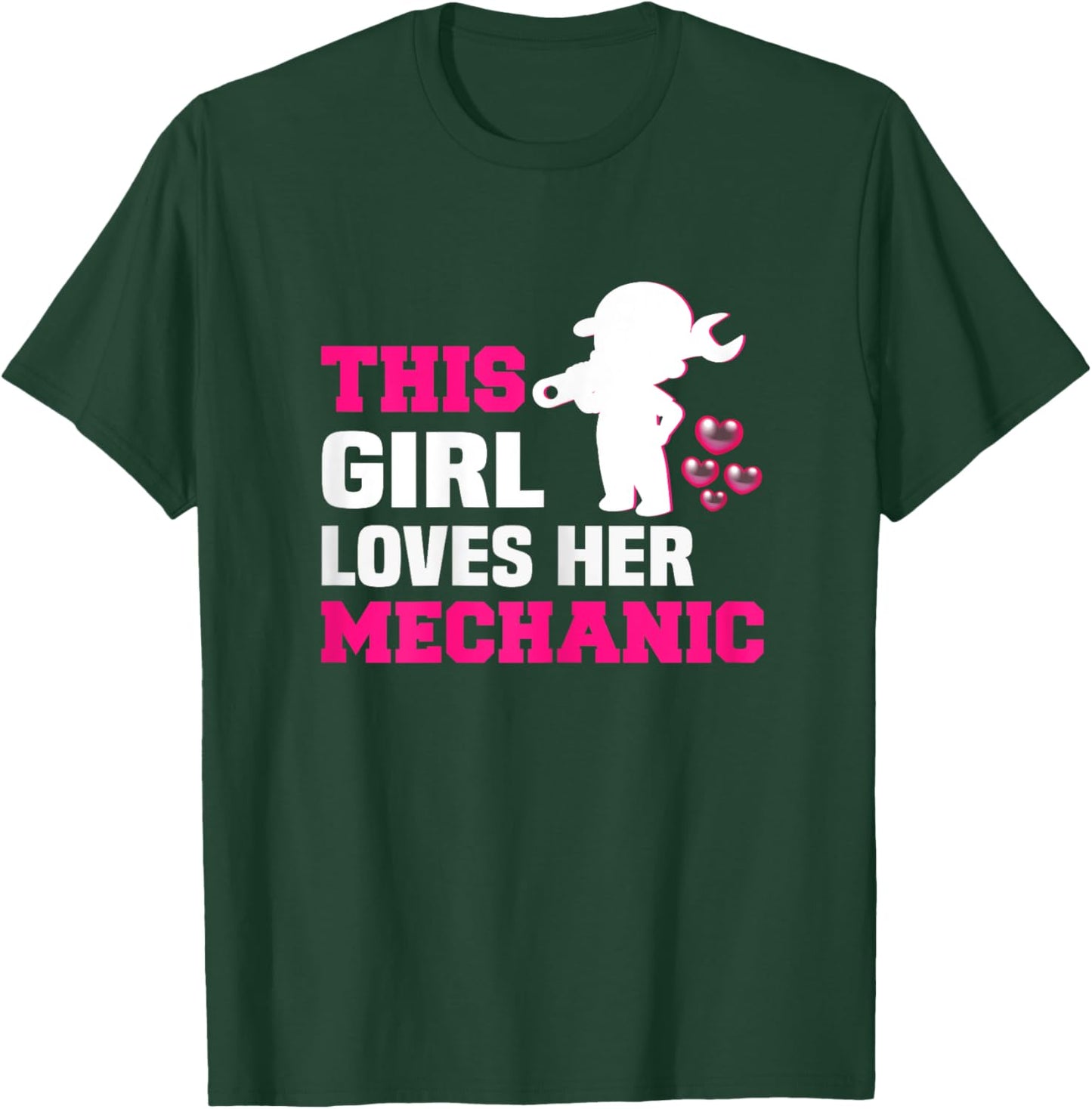This girl loves her mechanic mechanic T-Shirt - T-Shirt | Forest