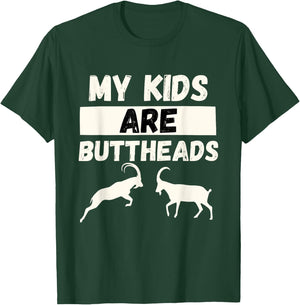 My Kids Are Goats - Funny Goat Mom & Goat Lover Farming Gift T-Shirt - T-Shirt | Forest