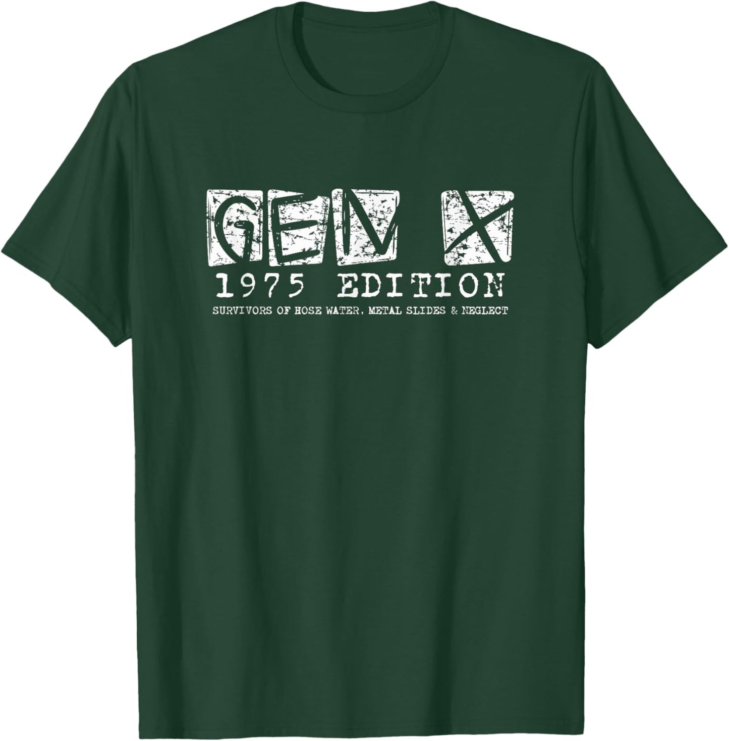 Gen X 1975 Edition 50th Birthday Retro Generation X Gen Xer T-Shirt - T-Shirt | Forest