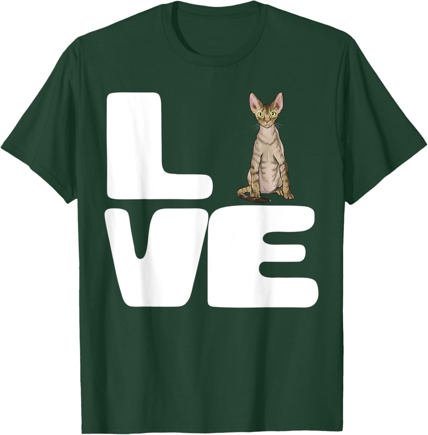 I Love My Devon Rex Cat Lover Gift Women T-Shirt - T-Shirt | Forest