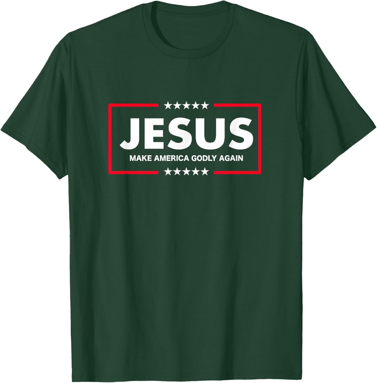 Christian Gifts Women Men Make America Godly Again T-Shirt - T-Shirt | Forest