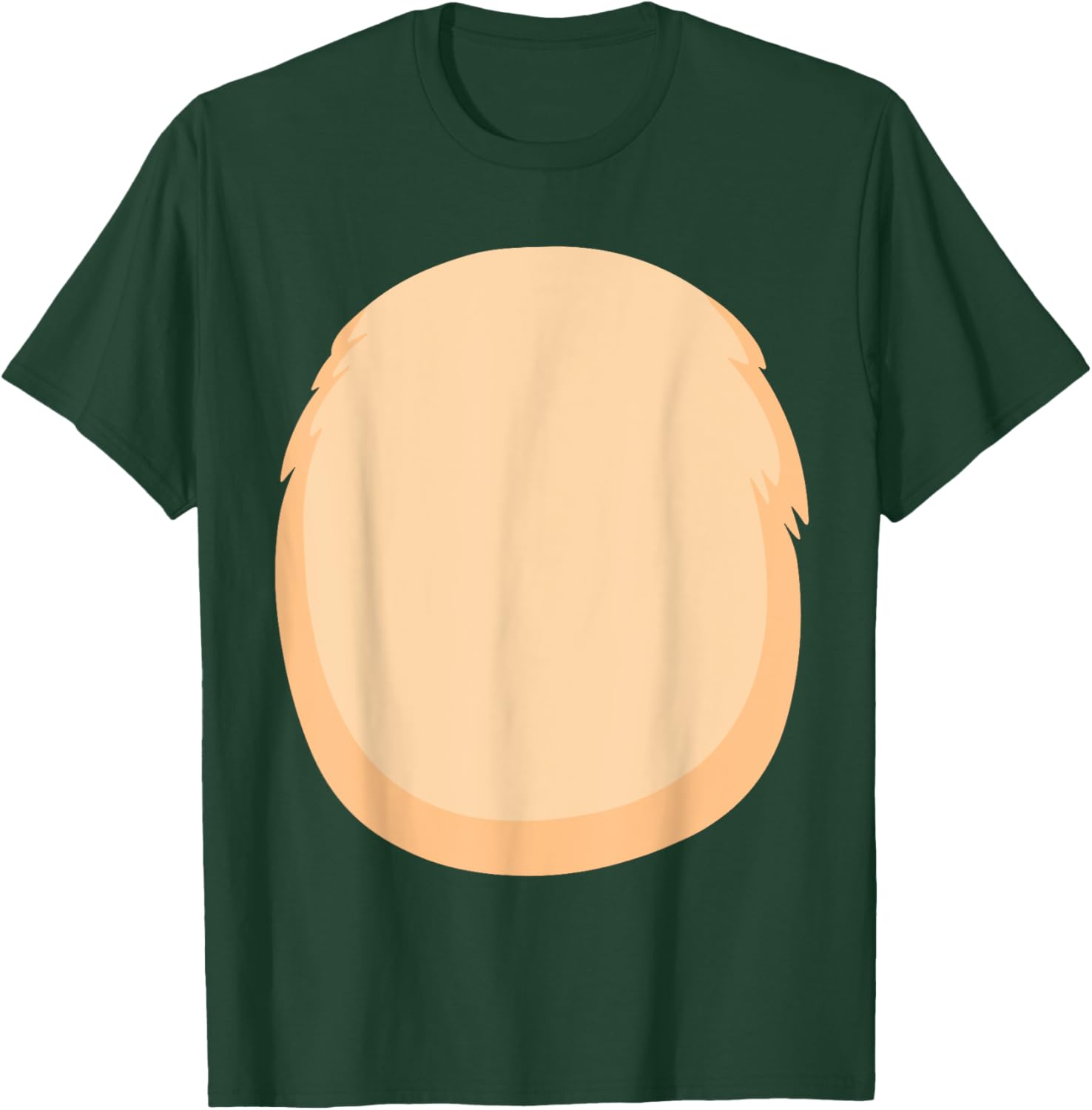 Bear Belly Costume for Halloween Furry Cartoon Stomach Brown T-Shirt - T-Shirt | Forest