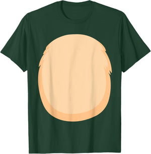 Bear Belly Costume for Halloween Furry Cartoon Stomach Brown T-Shirt - T-Shirt | Forest