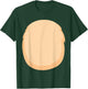 Bear Belly Costume for Halloween Furry Cartoon Stomach Brown T-Shirt - T-Shirt | Forest