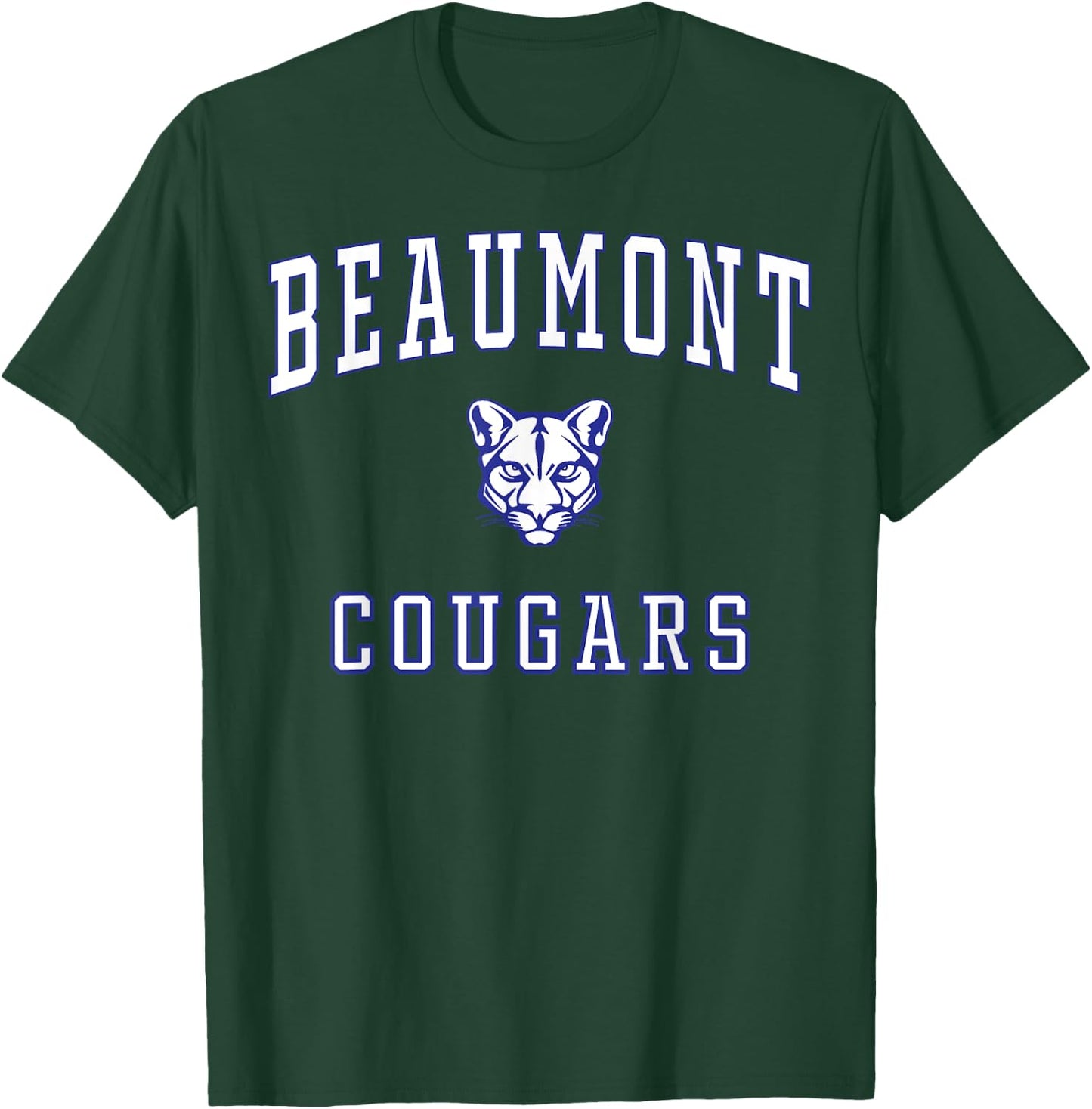 Beaumont High School Cougars C1 T-Shirt - T-Shirt | Forest