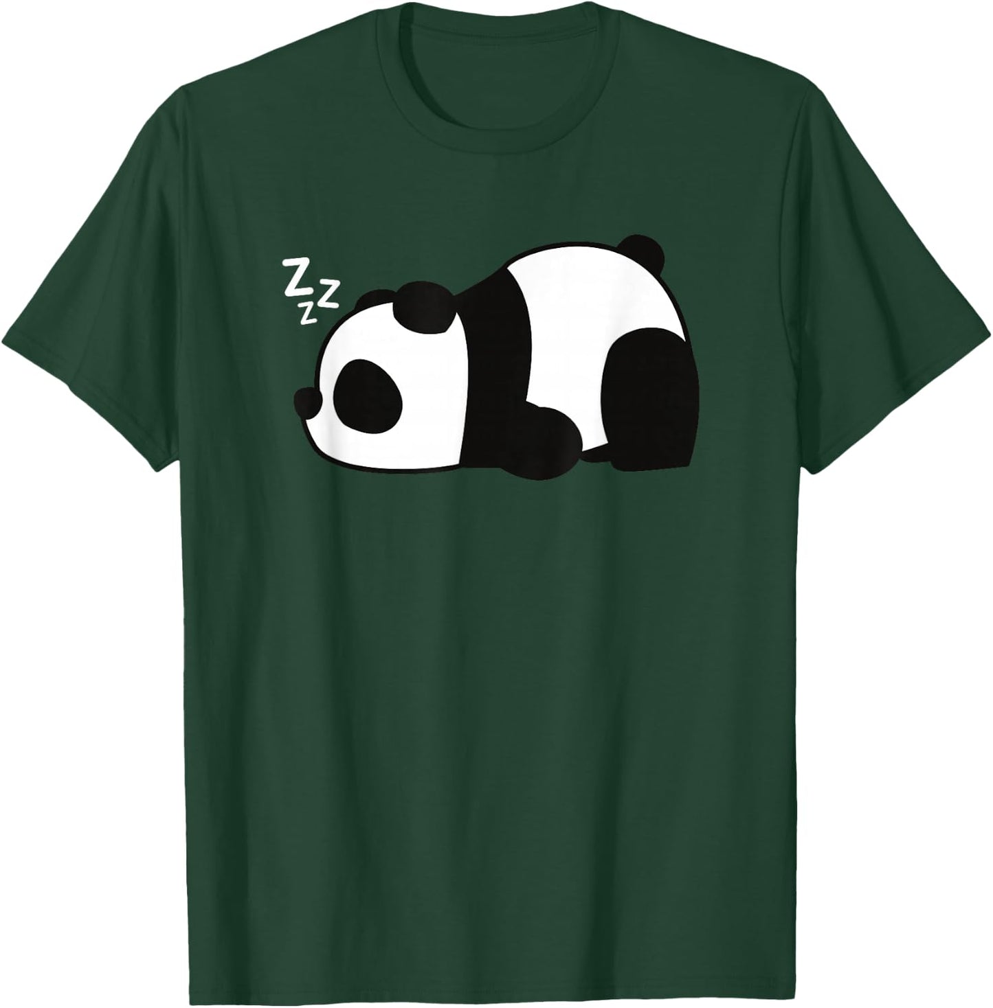 Funny Lazy Panda Bear Sleeping Grumpy Cute Animal Meme T-Shirt - T-Shirt | Forest