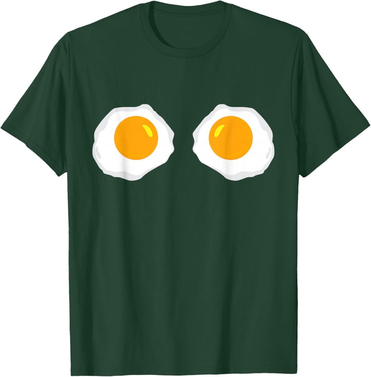 Fried Eggs Funny Bikini Costume Sunny Side Up Egg Brassiere T-Shirt - T-Shirt | Forest