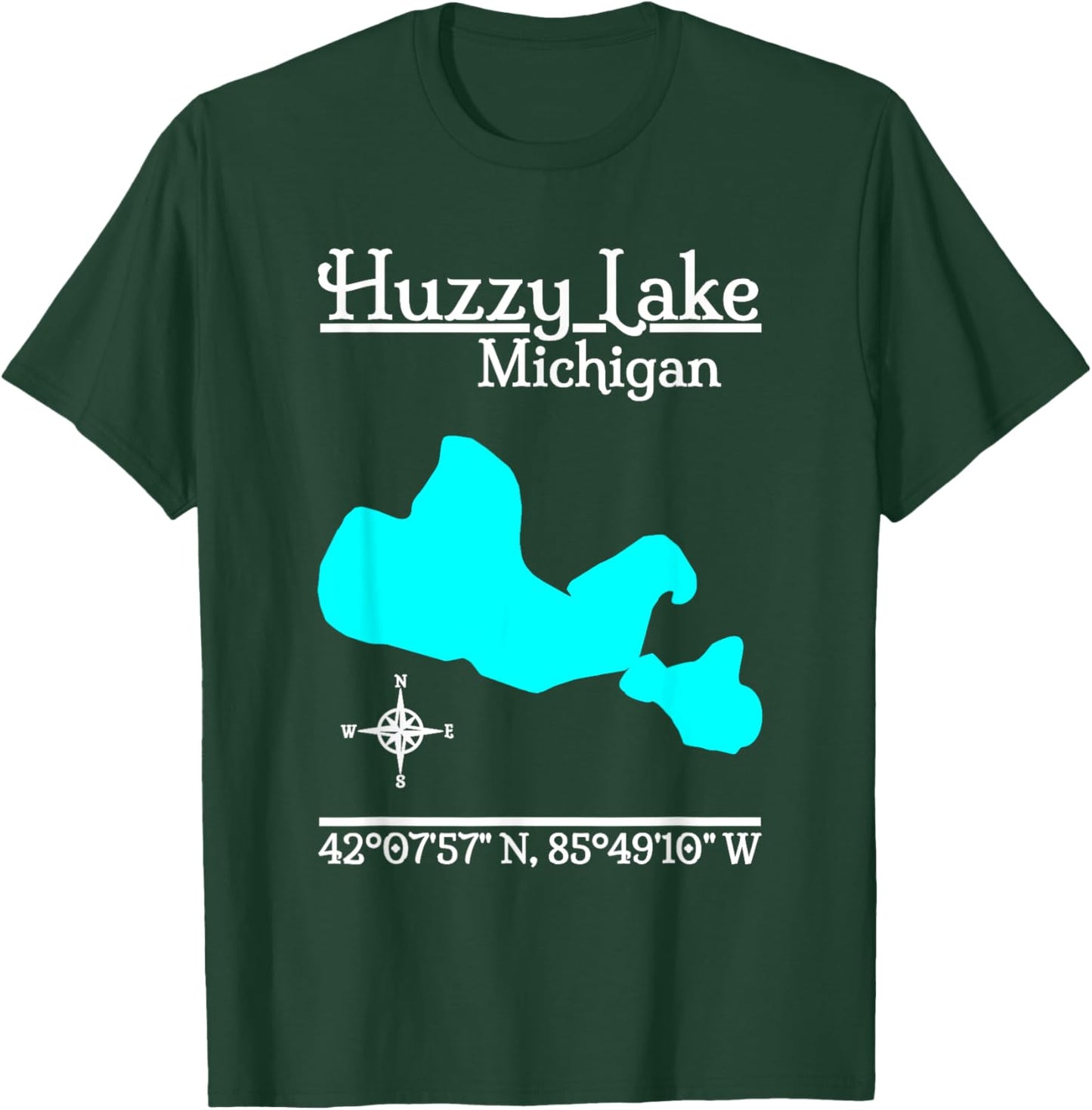 Huzzy Lake - Michigan T-Shirt - T-Shirt | Forest