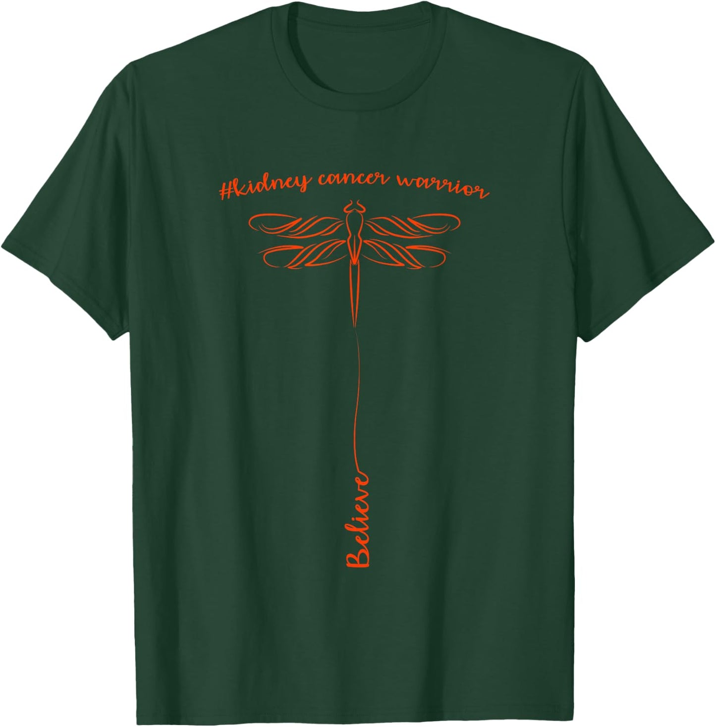 Kidney Cancer Awareness Warrior T-Shirt - T-Shirt | Forest