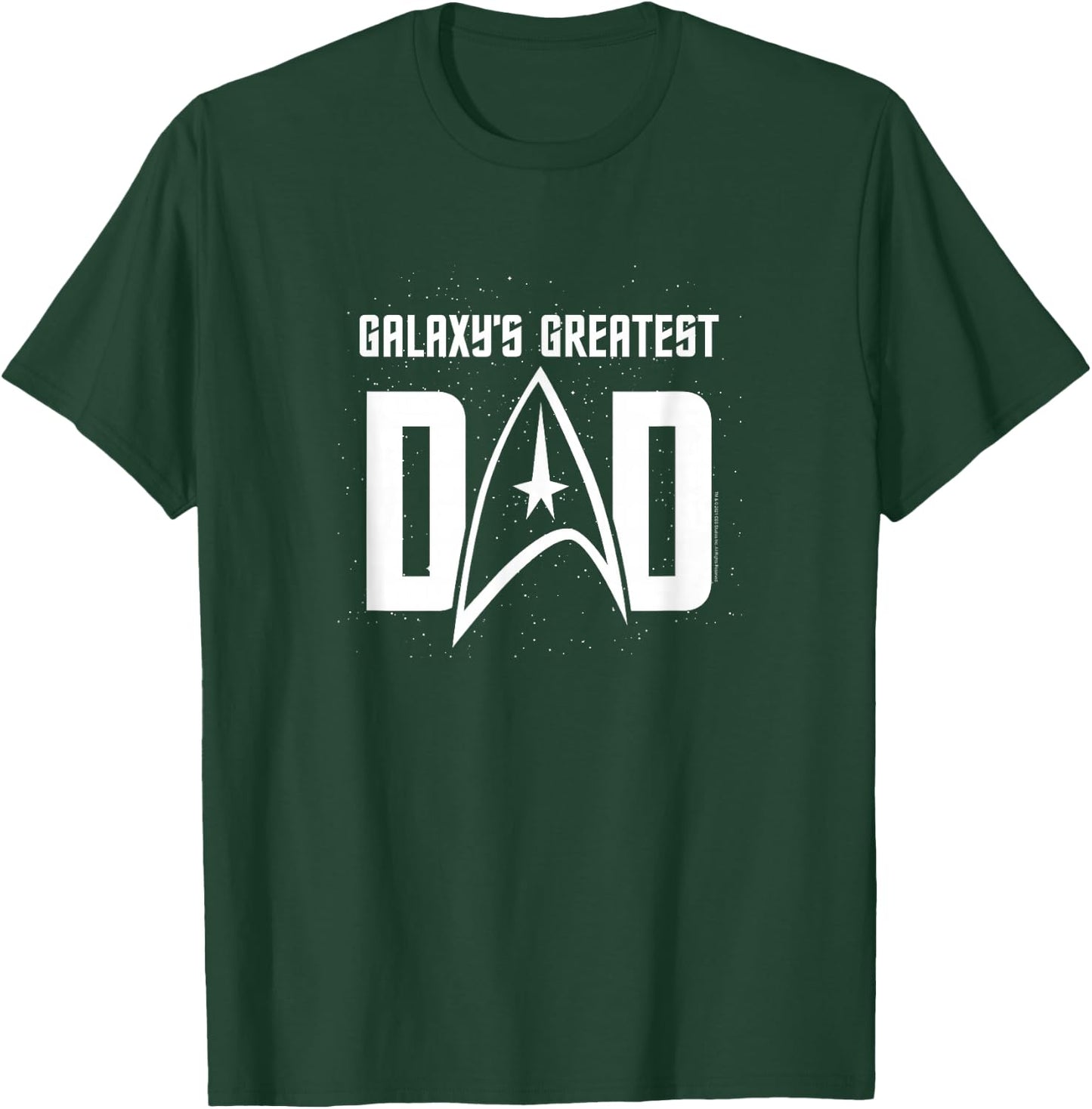 Star Trek Father's Day Galaxy's Greatest Dad Badge T-Shirt - T-Shirt | Forest