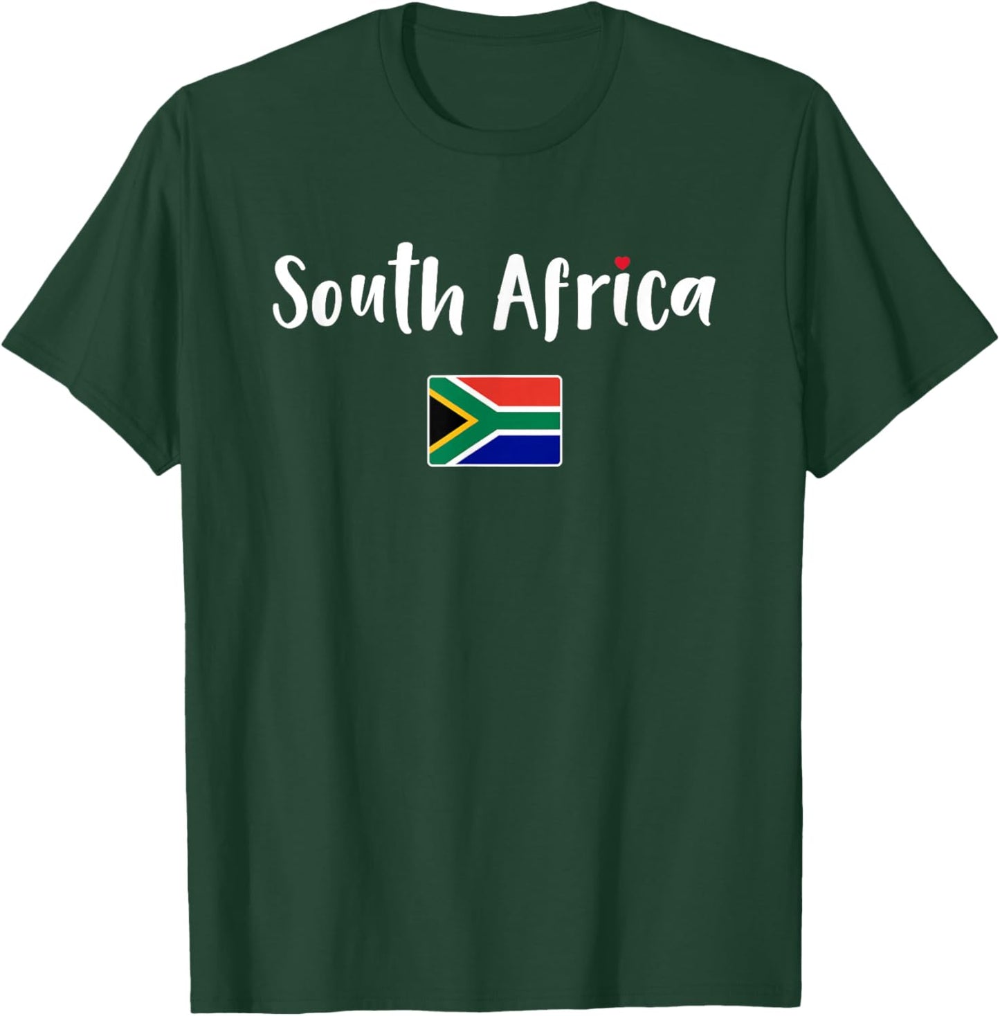 I Heart South Africa Flag Souvenir Women T-Shirt - T-Shirt | Forest