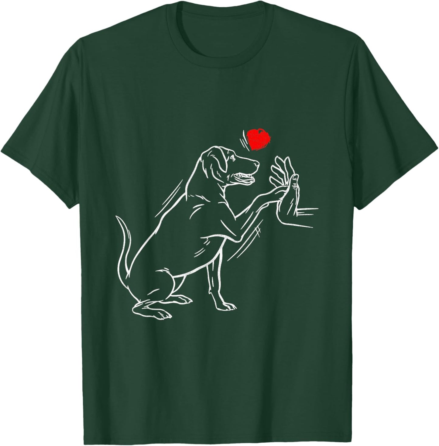 Labrador Retriever Labradors Black Lab Dad Mom Retrievers T-Shirt - T-Shirt | Forest